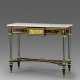 A LOUIS XVI ORMOLU-MOUNTED PEWTER-INLAID JAPANESE LACQUER AND EBONY SIDE TABLE - photo 1