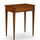 A LOUIS XVI ORMOLU-MOUNTED TULIPWOOD, CITRONNIER, AMARANTH AND PARQUETRY TABLE A ECRIRE - Foto 1