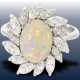 Ring: äußerst dekorativer Opal/Diamant-Goldschmiedering aus Platin, sehr teurer Markenschmuck von Pauly, NP 9800,-€, zusammen 3,92ct - photo 1