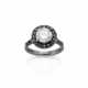 Round ct. 2.07 diamond and white gold ring accente… - photo 1