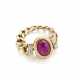 BULGARI | Cabochon ct. 4.50 circa ruby, baguette d… - photo 1