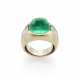 CUSI | Cabochon ct. 9.00 circa emerald and diamond… - photo 1