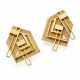 ALDO GALLI | Yellow gold abstract shaped earrings,… - фото 1