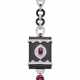 Diamond, onyx, pink tourmaline and ruby white gold… - Foto 1