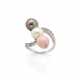 White, black and conch pearl, diamond and platinum… - photo 1