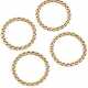 Lot comprising four yellow gold groumette link bra… - фото 1