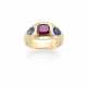 BULGARI | Octagonal ct. 1.00 circa ruby and sapphi… - Foto 1