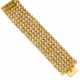 Yellow gold modular band bracelet, g 102.06 circa,… - фото 1