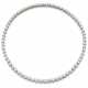 Round diamond and white gold tennis necklace, diam… - photo 1