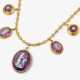 A necklace with violet glass stones. France, circa 1870-1890 - photo 1