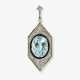 A pendant with aquamarine and diamonds. Germany, circa 1920 - photo 1