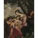 Italien 17th century. Holy Family with Saint John the Baptist as a Boy - photo 1