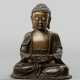 Bronze des sitzenden Buddha Shakyamuni - Foto 1