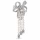 VAN CLEEF & ARPELS DIAMOND AND CULTURED PEARL RIBBON BROOCH - фото 1