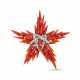 TIFFANY & CO., JEAN SCHLUMBERGER CORAL AND DIAMOND `CORAL STAR` BROOCH - Foto 1