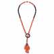 SUZANNE BELPERRON CORAL AND ONYX `LASSO` PENDANT NECKLACE - фото 1