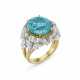 A FINE TIFFANY & CO., JEAN SCHLUMBERGER TOURMALINE AND DIAMOND `FLOWER` RING - photo 1