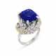 TIFFANY & CO., JEAN SCHLUMBERGER SAPPHIRE AND DIAMOND RING - фото 1