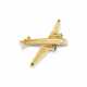 CARTIER MID-20TH CENTURY GOLD, DIAMOND, RUBY AND EMERALD AEROPLANE BROOCH - photo 1