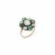 EMERALD AND DIAMOND RING - photo 1