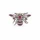 LATE 19TH CENTURY RUBY AND DIAMOND BEE BROOCH - Foto 1