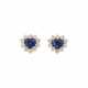 SAPPHIRE AND DIAMOND EARRINGS - photo 1