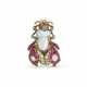 ANTIQUE NATURAL PEARL, RUBY, EMERALD AND DIAMOND INSECT BROOCH - Foto 1