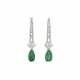 EMERALD AND DIAMOND EARRINGS - photo 1