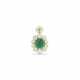 EMERALD AND DIAMOND PENDANT - photo 1