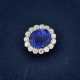 EARLY 20TH CENTURY SAPPHIRE AND DIAMOND BROOCH/PENDANT - photo 1