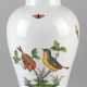 Herend-Deckelvase, Rothschild mit Goldrand, Keulenform, H. 27 cm - photo 1