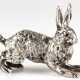 Figur "Hase", 925er Silber, Gew. 126 g, 7x9,5x2,8 cm - photo 1