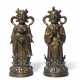 A PAIR OF GILT-LACQUERED BRONZE FIGURES OF ATTENDANTS - photo 1