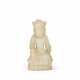 A SMALL CELADON FIGURE OF SEATED BUDDHA - Foto 1