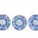 THREE BLUE AND WHITE 'HARE' DISHES - Foto 1