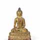 A GILT-BRONZE FIGURE OF BUDDHA SHAKYAMUNI - photo 1