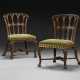 A PAIR OF GEORGE II MAHOGANY AND PARCEL-GILT CHAIRS - photo 1