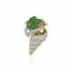 NO RESERVE | EMERALD AND DIAMOND BROOCH - Foto 1