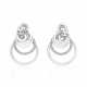 NO RESERVE | DE GRISOGONO DIAMOND AND WHITE GOLD 'GYPSY' EARRINGS - фото 1