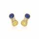 BULGARI SAPPHIRE, COLORED SAPPHIRE AND DIAMOND EARRINGS - photo 1