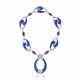 NO RESERVE | LAPIS LAZULI AND DIAMOND PENDANT NECKLACE - Foto 1