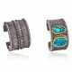 NO RESERVE | TWO CHARLES LOLOMA TURQUOISE AND SILVER CUFF BRACELETS - photo 1