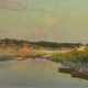 Evening on the Oka River, signed, titled  in Cyrillic and numbered “15” on the reverse" on the reverse. - photo 1