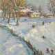 Winter in the Town of Pereslavl-Zalessky, signed, titled in Cyrillic and dated twice, 1958 and “7/II-58 g.”. - photo 1