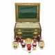 AN ASSEMBLED GERMAN SILVER-GILT, AND RUBY GLASS APOTHECARY SERVICE - Foto 1