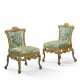 A PAIR OF GEORGE II WALNUT AND PARCEL-GILT SIDE CHAIRS - photo 1