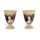 TWO GERMAN SILVER-GILT, COPPER AND ENAMEL LIQUOR CUPS - фото 1