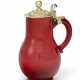 A GERMAN SILVER-GILT MOUNTED SMALL RUBY GLASS TANKARD - Foto 1