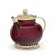 A GERMAN SILVER-GILT MOUNTED RUBY GLASS TEAPOT - photo 1