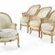 A SET OF FOUR LOUIS XV GILTWOOD BERGERES - photo 1